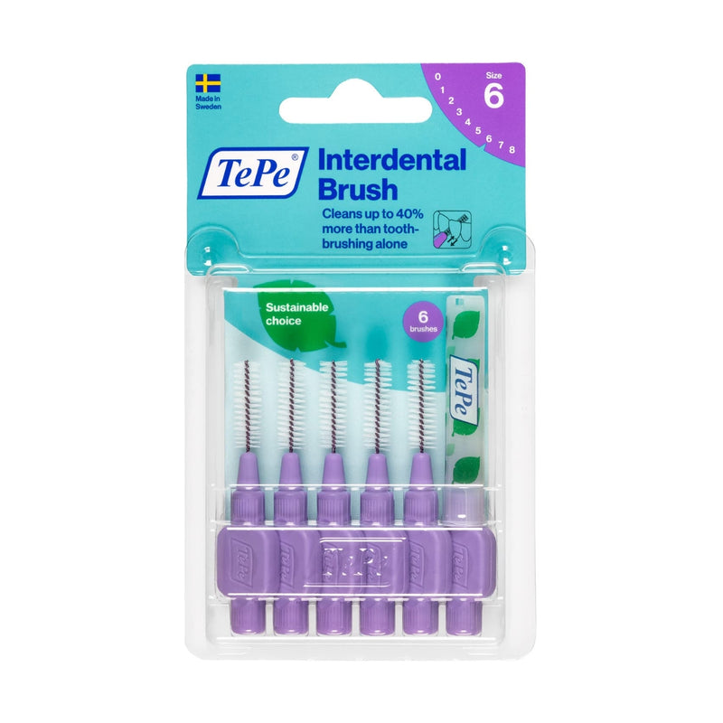 TePe Interdental Brush Purple 1.1mm 6 Pieces