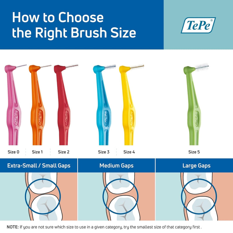 TePe Angle Interdental Brush Pink 0.4mm 6 Pieces