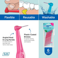 TePe Angle Interdental Brush Pink 0.4mm 6 Pieces