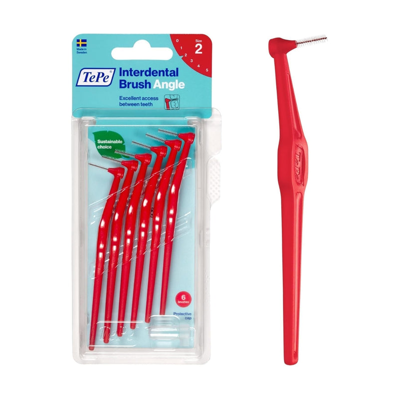 TePe Angle Interdental Brush Red 0.5mm 6 Pieces