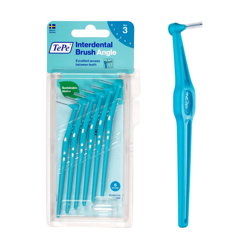 TePe Angle Interdental Brush Blue 0.6mm 6 Pieces