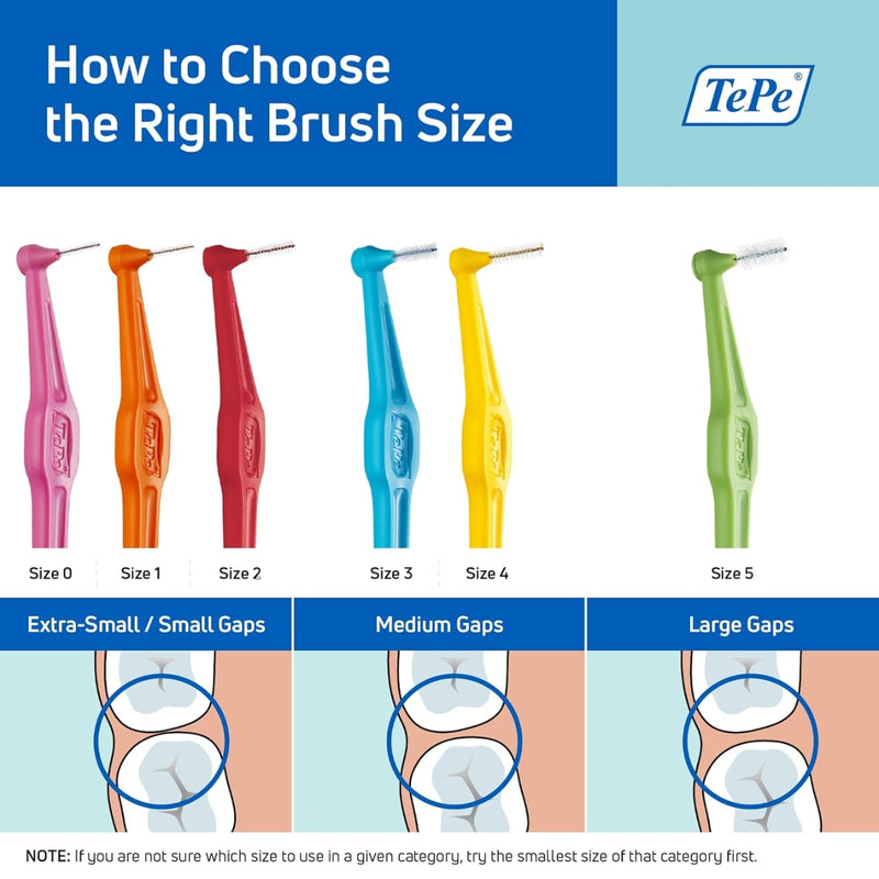 TePe Angle Interdental Brush Blue 0.6mm 6 Pieces