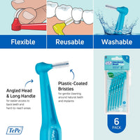 TePe Angle Interdental Brush Blue 0.6mm 6 Pieces
