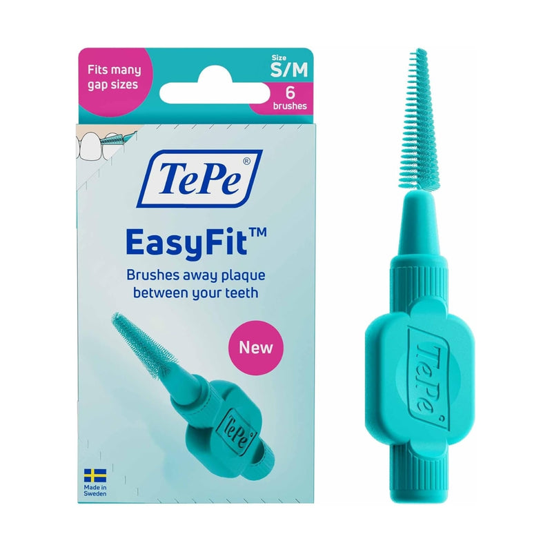 TePe Easy Fit Interdental Brush Blue Small to Medium 6 Pieces