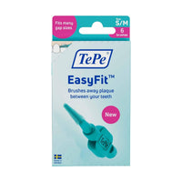 TePe Easy Fit Interdental Brush Blue Small to Medium 6 Pieces