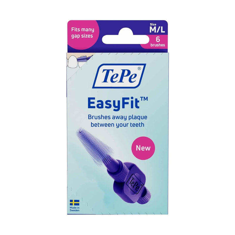 TePe Easy Fit Interdental Brush Purple Medium to Large 6 Pieces