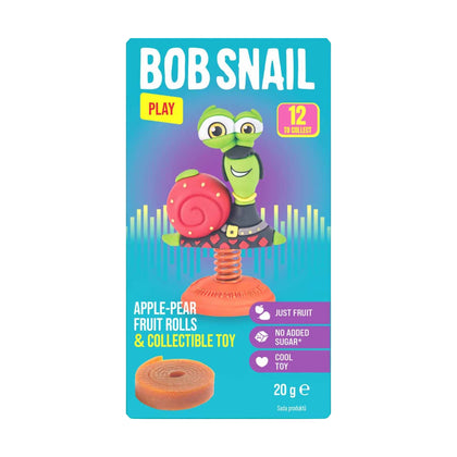 Bob Snail Fruit Rolls with Collectible Toy Eat & Play Apple Pear 20g