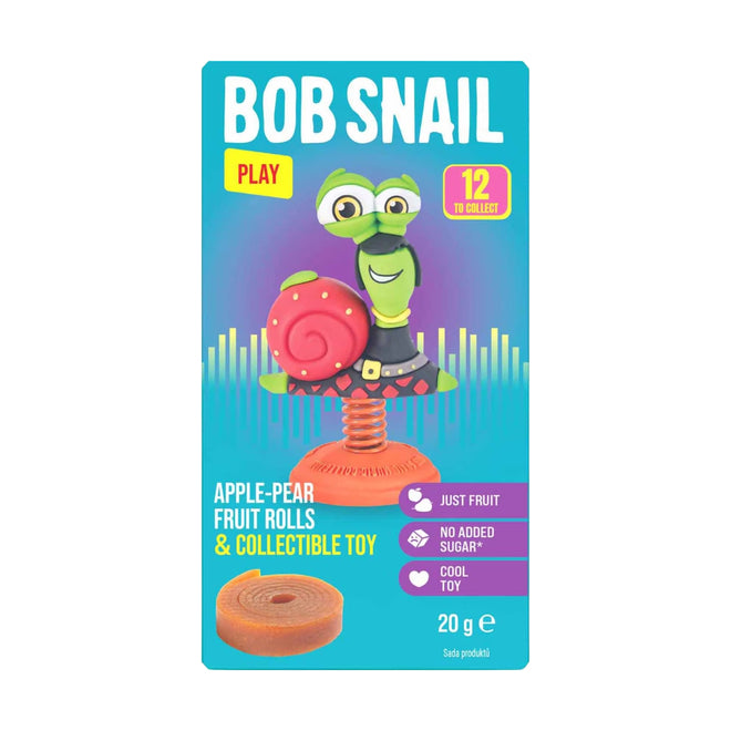 Bob Snail Fruit Rolls with Collectible Toy Eat & Play Apple Pear 20g