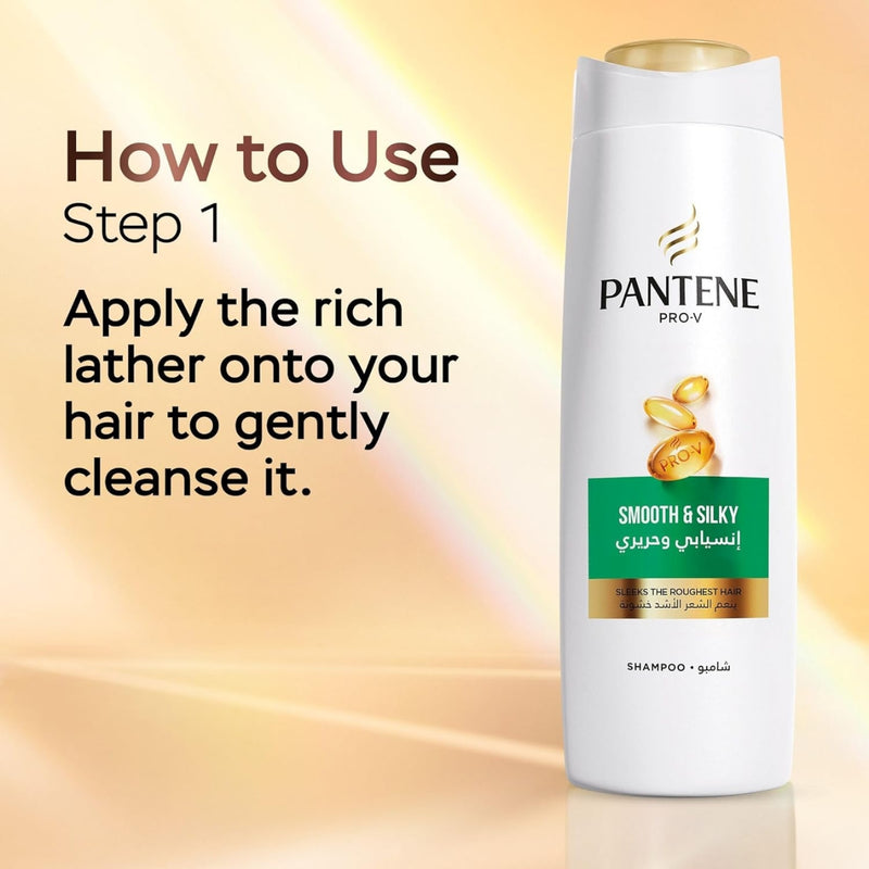 Pantene ProV Smooth & Silky Shampoo 375ml