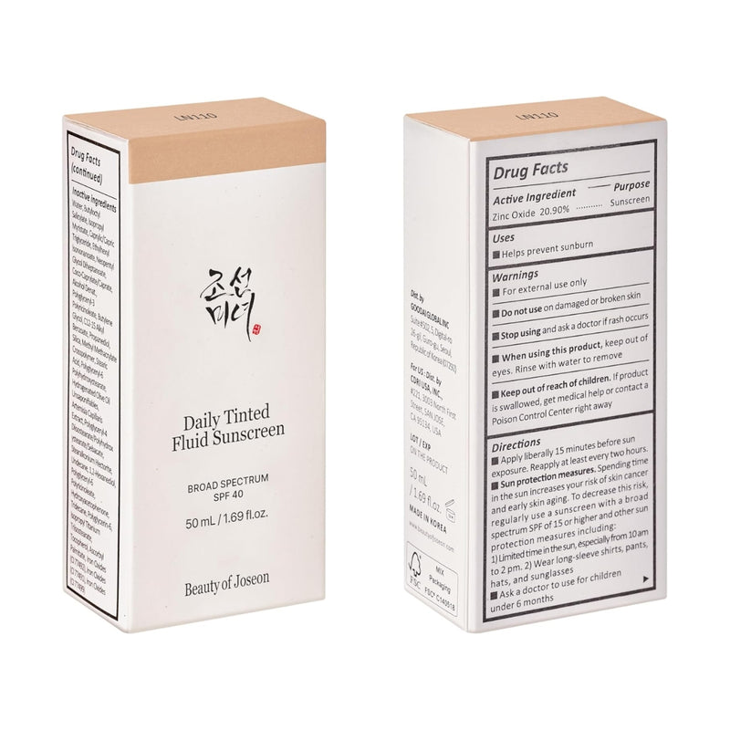 Beauty of Joseon Daily Tinted Fluid Sunscreen LN110 50ml