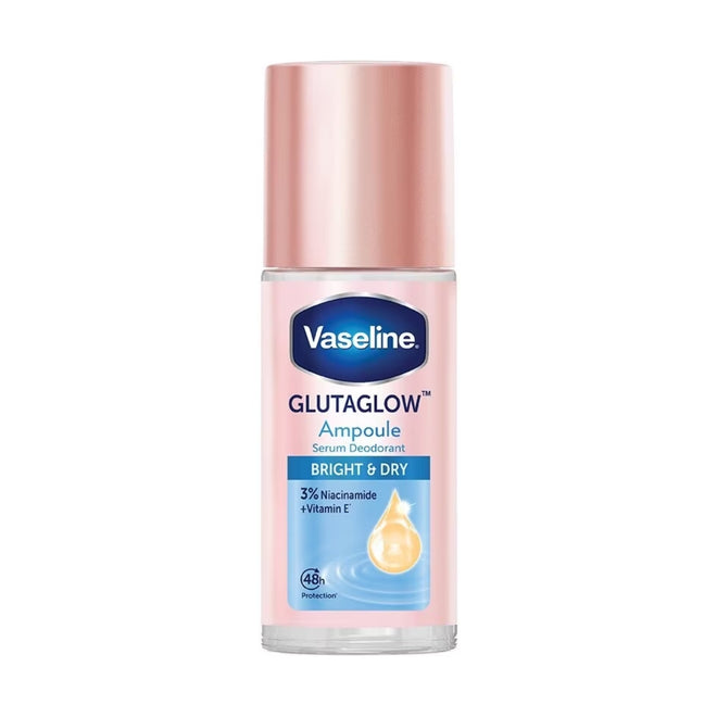 Vaseline Gluta Glow Ampoule Serum Deodorant Roll On Bright & Dry 45ml