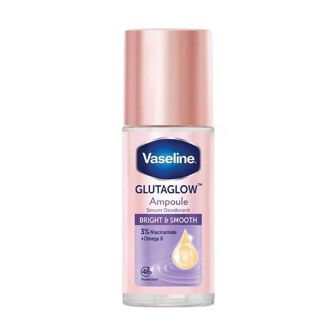 Vaseline Gluta Glow Ampoule Serum Deodorant Roll On Bright & Smooth 45ml