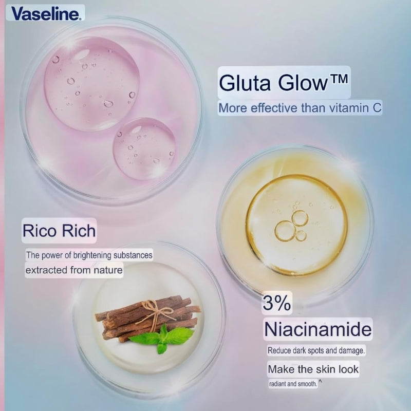 Vaseline Gluta Glow Ampoule Serum Deodorant Roll On Ultra Bright 45ml