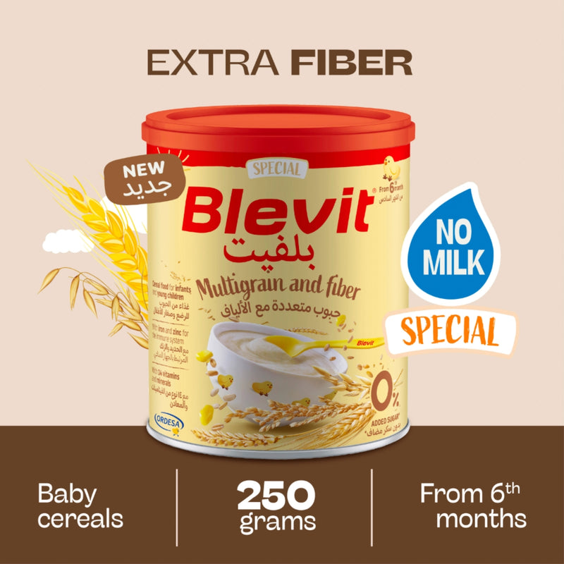 Blevit حبوب متعددة الحبوب والألياف (فوق 6 أشهر) 250 جرام