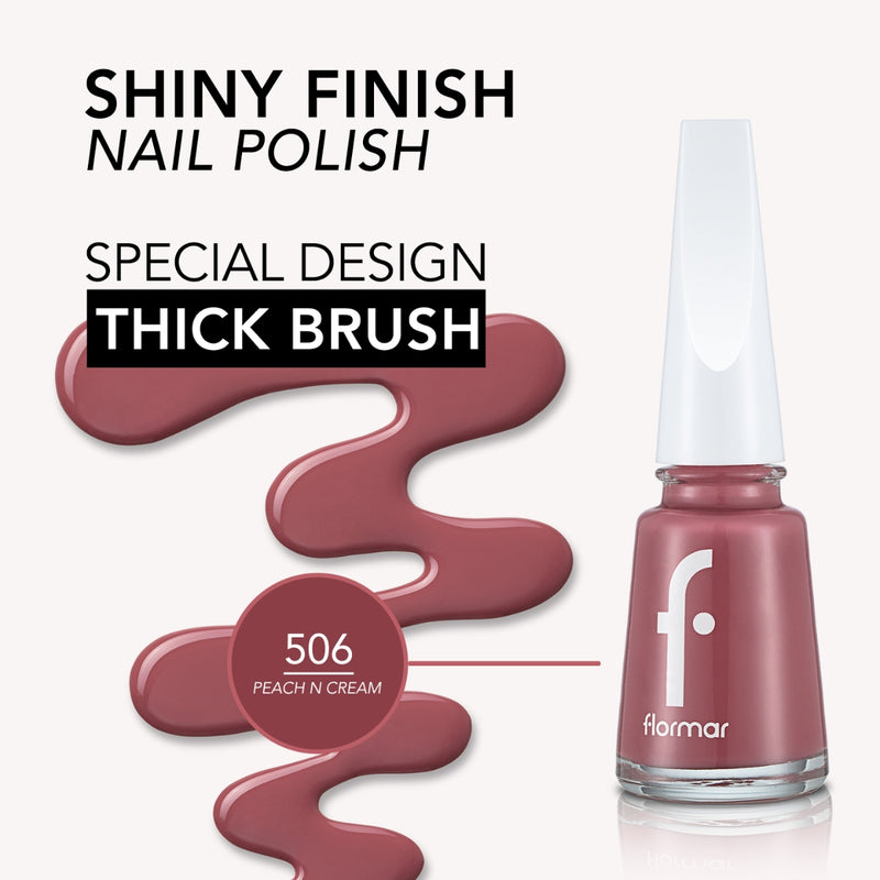Flormar Classic Nail Enamel 506 Peach & Cream 11ml