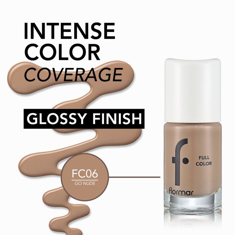 Flormar Full Color Nail Enamel FC06 Go Nude 8ml
