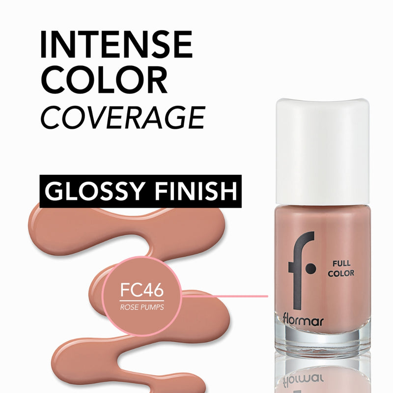 Flormar Full Color Nail Enamel FC46 Rose Pumps 8ml