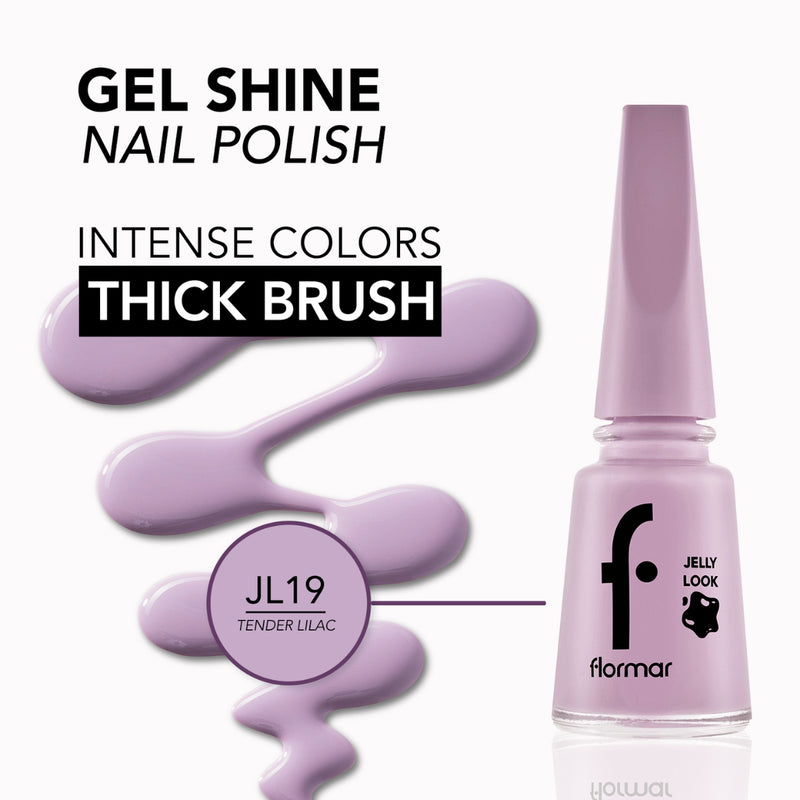 Flormar Jelly Look Nail Enamel JL19 Tender Lilac 11ml