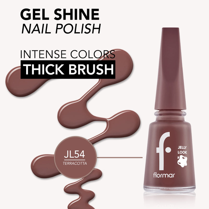 Flormar Jelly Look Nail Enamel JL54 Terracotta 11ml