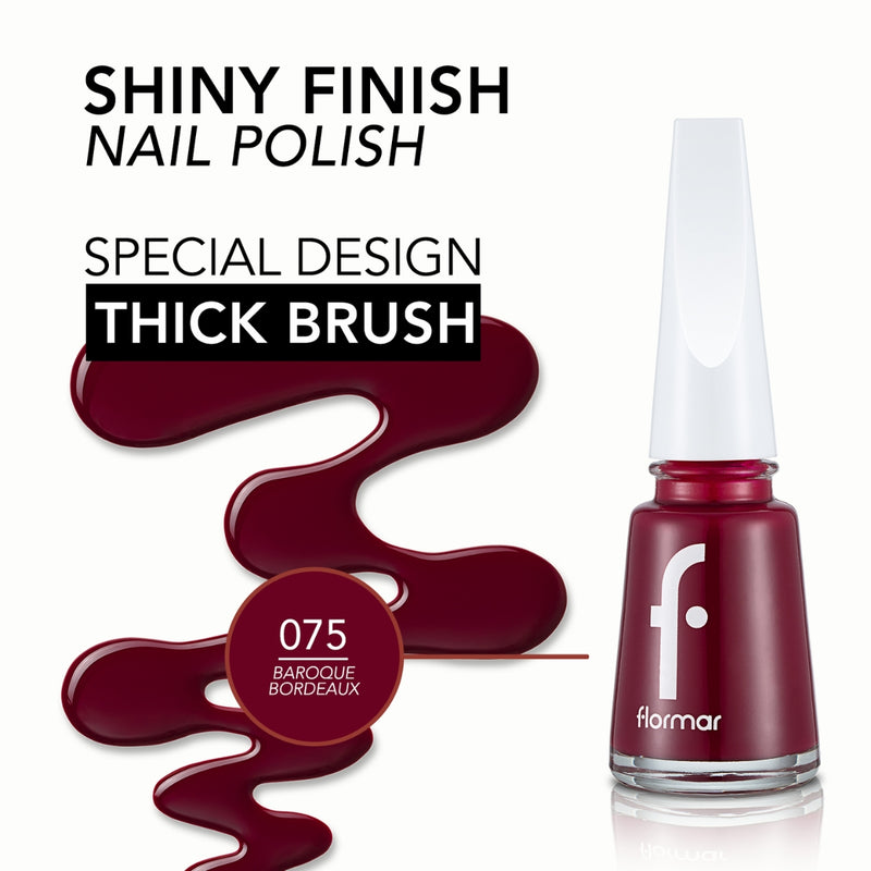 Flormar Nail Enamel 075 Baroque Bordeaux 11ml