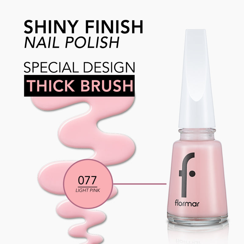 Flormar Nail Enamel 077 Light Pink 11ml