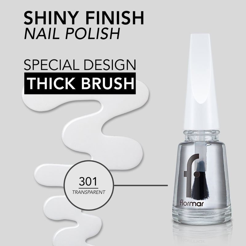 Flormar Nail Enamel 301 Glass Effect 11ml