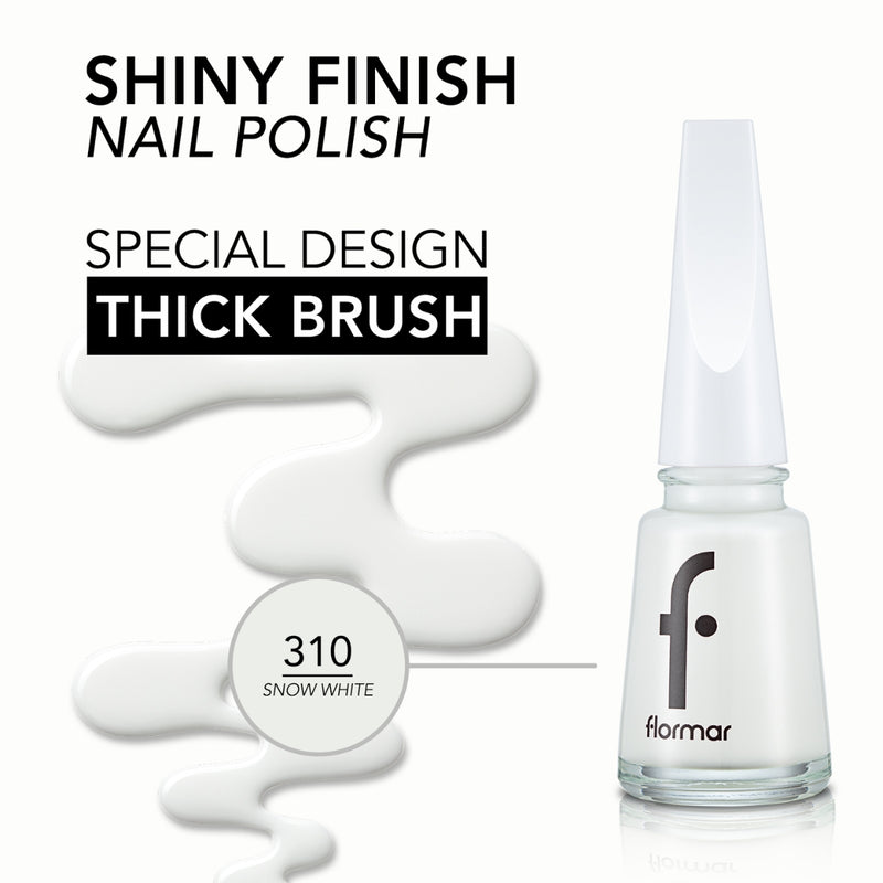 Flormar Nail Enamel 310 Snow White 11ml