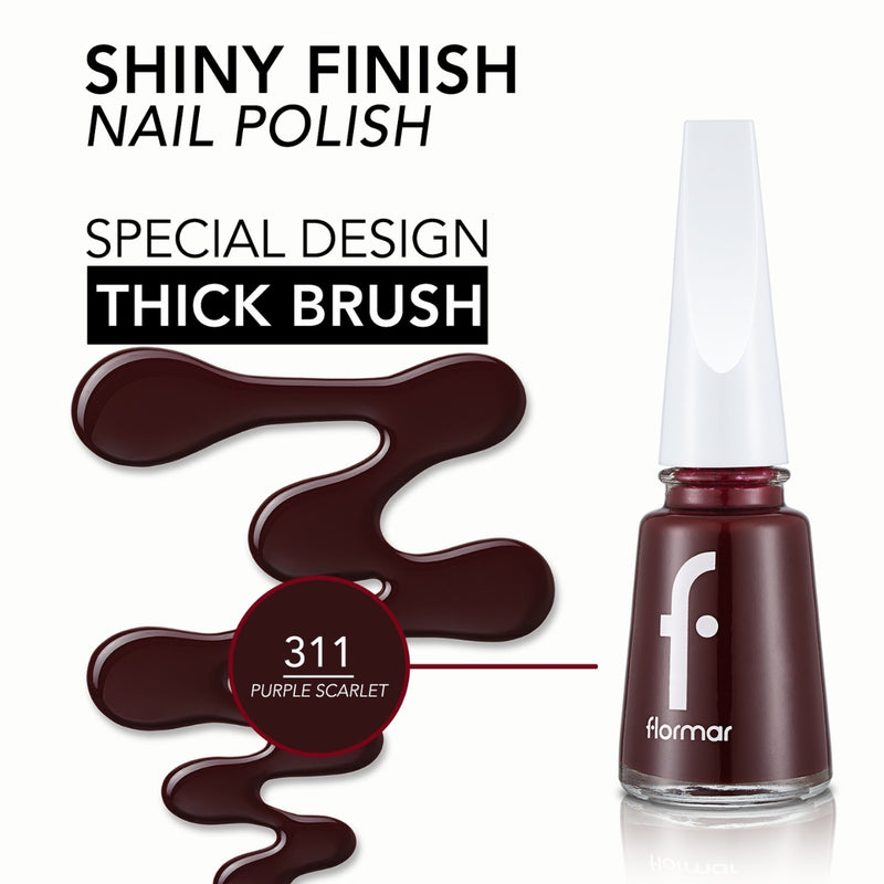 Flormar Nail Enamel 311 Purple Scarlet 11ml