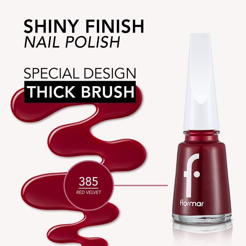 Flormar Nail Enamel 385 Red Velvet 11ml