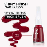 Flormar Nail Enamel 406 Dark Red 11ml