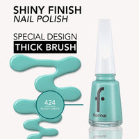 Flormar Nail Enamel 424 Bluish Green 11ml