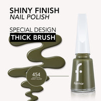 Flormar Nail Enamel 454 Army Glam 11ml