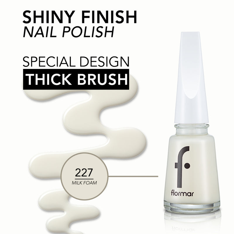 Flormar Classic Nail Enamel 227 Milk Foam 11ml