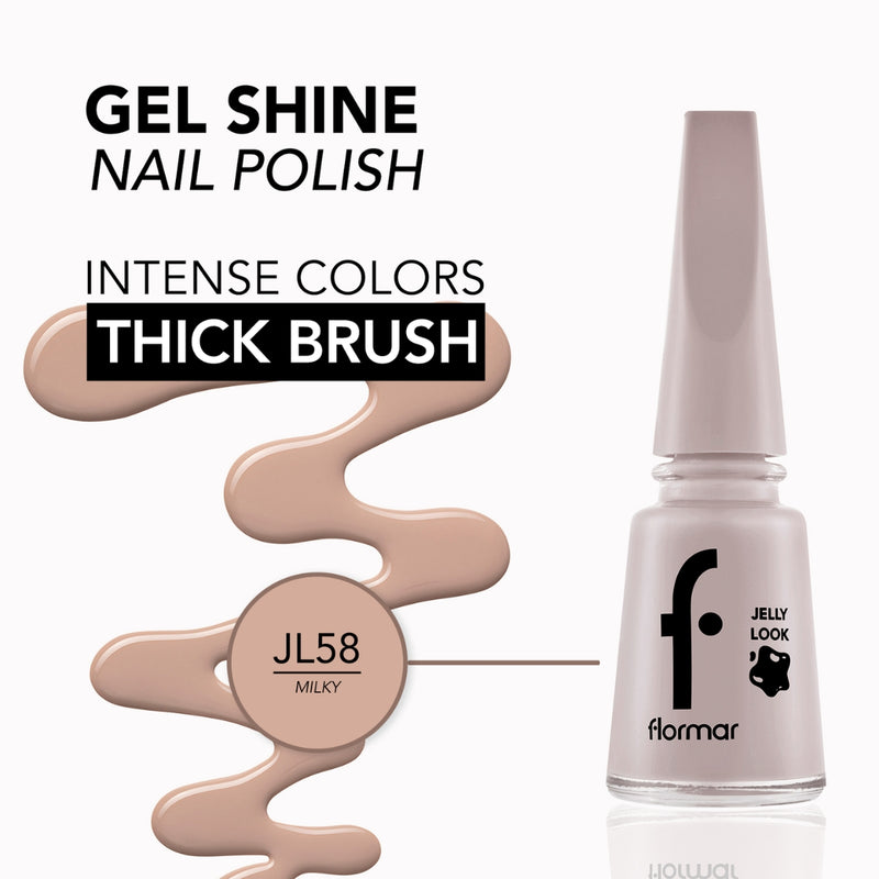 Flormar Jelly Look Nail Enamel JL58 Milky 11ml