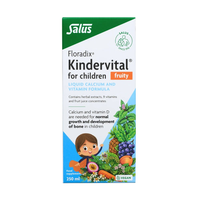 Salus Floradix Kindervital Liquid Calcium & Vitamin Formula 250ml For Children Fruity 250ml
