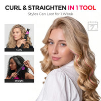 Tymo Airflow 2 In 1 Hair Curler & Straightener Black