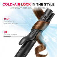 Tymo Airflow 2 In 1 Hair Curler & Straightener Black