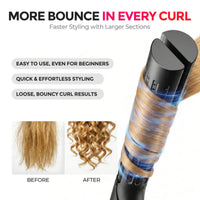 Tymo Airflow 2 In 1 Hair Curler & Straightener Black