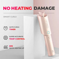 Tymo Curlgo Cordless Auto Curling Iron Pink