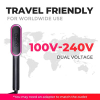Tymo Ring Hair Straightening Brush Black