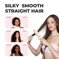 Tymo Ring Hair Straightening Brush Pink