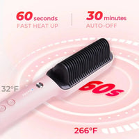 Tymo Ring Hair Straightening Brush Pink