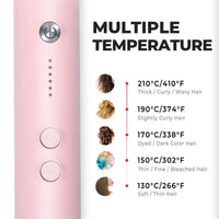 Tymo Ring Hair Straightening Brush Pink