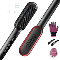 Tymo Ring Plus Hair Straightening Brush Black