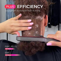 Tymo Ring Plus Hair Straightening Brush Black