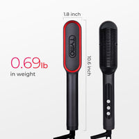 Tymo Ring Plus Hair Straightening Brush Black