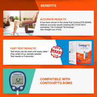 شرائط قياس جلوكوز الدم Ascensia Contour TS عدد 50