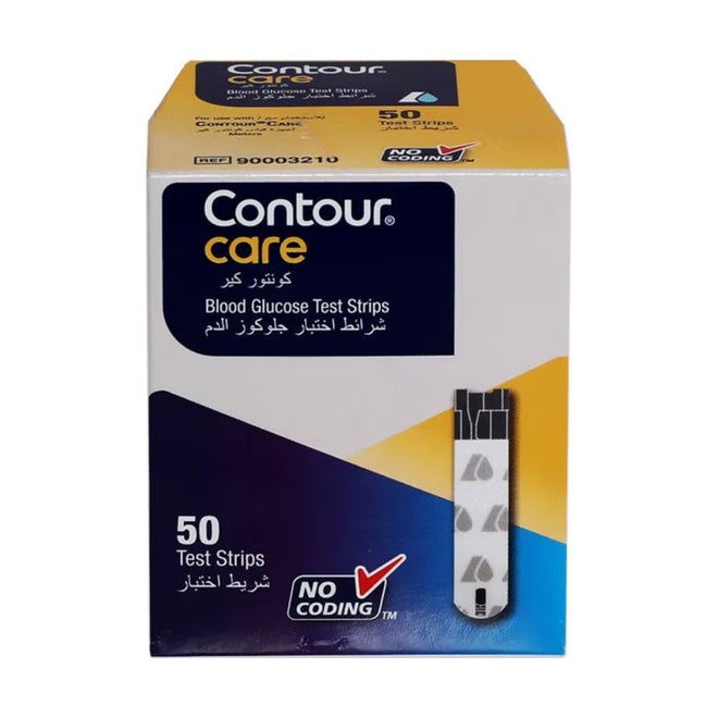 شرائط فحص جلوكوز الدم Ascensia Contour Care عدد 50