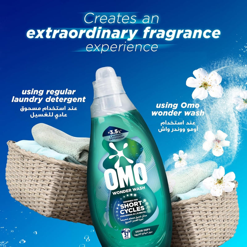 OMO Wonder Wash Laundry Detergent Liquid Odor Defy 1.48kg