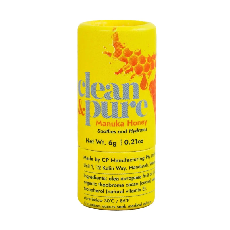Clean & Pure Lip Balm Manuka Honey 6g